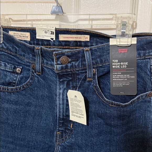 New Levi's® Women's 728 High-Rise Wide Leg Jeans - Woodstock Size 27 - Picture 7 of 11